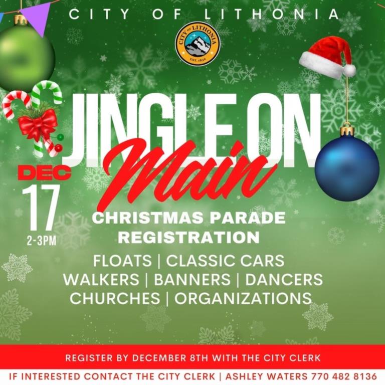 Jingle on Main Christmas Parade Registration